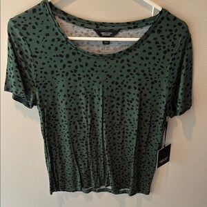 Green Polka Dot Top